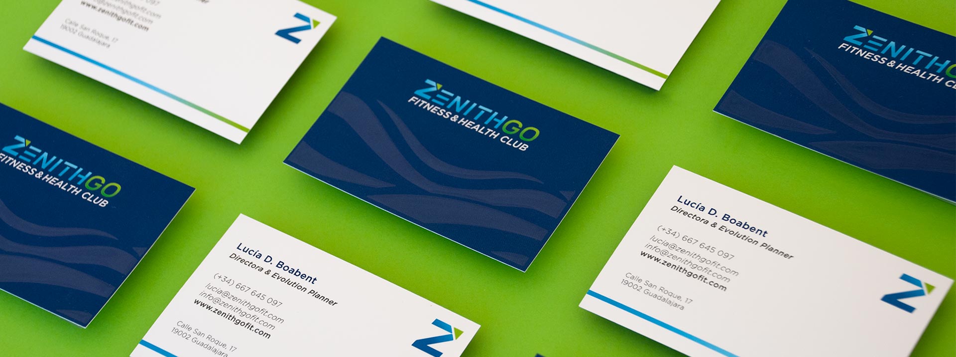 giset design zenith go tarjeta de visita y logo